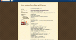 Desktop Screenshot of international110fleet46history.blogspot.com