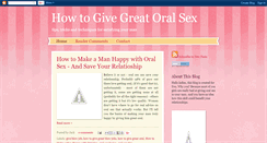 Desktop Screenshot of howtogivegreatoralsex.blogspot.com