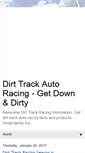 Mobile Screenshot of dirttrackracing.blogspot.com