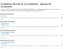 Tablet Screenshot of cerdanyola-ciutadans-ciudadanos.blogspot.com