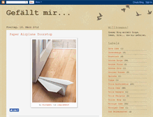 Tablet Screenshot of gefaelltmir.blogspot.com