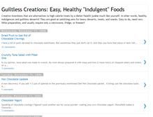 Tablet Screenshot of guiltlesscreations.blogspot.com