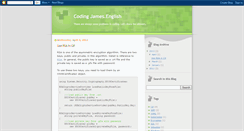 Desktop Screenshot of codingjamesinenglish.blogspot.com