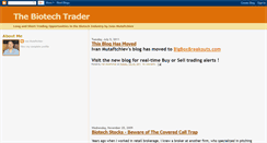 Desktop Screenshot of biotechtrader.blogspot.com
