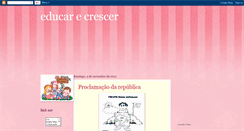 Desktop Screenshot of educarecrescer-rosangela.blogspot.com