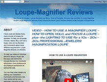 Tablet Screenshot of loupe-magnifier.blogspot.com