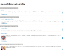 Tablet Screenshot of manualidadesdeanalia.blogspot.com