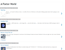 Tablet Screenshot of aflatterworld.blogspot.com