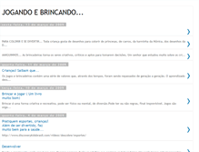 Tablet Screenshot of jogandoebrincando.blogspot.com