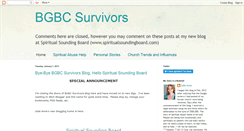 Desktop Screenshot of bgbcsurvivors.blogspot.com