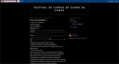 Desktop Screenshot of festivalcurtascapao.blogspot.com