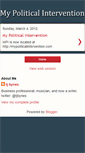 Mobile Screenshot of mypoliticalintervention.blogspot.com