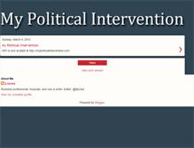 Tablet Screenshot of mypoliticalintervention.blogspot.com