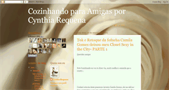 Desktop Screenshot of cozinhandoparaamigas.blogspot.com