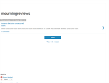 Tablet Screenshot of mourningreviews.blogspot.com