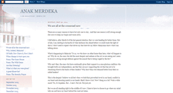 Desktop Screenshot of anakmerdeka.blogspot.com