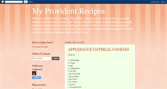 Desktop Screenshot of myprovidentrecipes.blogspot.com