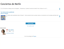 Tablet Screenshot of conciertosdemerlin.blogspot.com