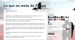 Desktop Screenshot of loquenomatadafuerza.blogspot.com