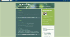 Desktop Screenshot of cienciasreexactas.blogspot.com