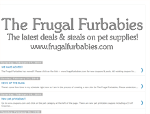 Tablet Screenshot of frugalfurbabies.blogspot.com