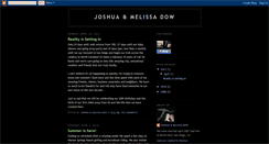 Desktop Screenshot of joshuaandmelissadow.blogspot.com