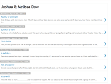 Tablet Screenshot of joshuaandmelissadow.blogspot.com