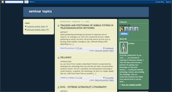 Desktop Screenshot of jntuseminartopics.blogspot.com