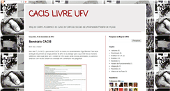 Desktop Screenshot of cacisufv.blogspot.com