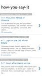 Mobile Screenshot of how-you-say-it.blogspot.com