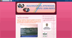 Desktop Screenshot of aceleraciondelaprendizajezn.blogspot.com