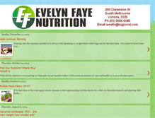 Tablet Screenshot of evelynfayenutrition.blogspot.com