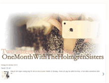 Tablet Screenshot of onemonthwiththeholmgrensisters.blogspot.com