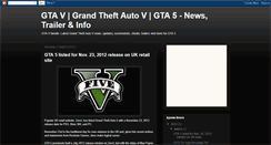 Desktop Screenshot of gta5gameblog.blogspot.com