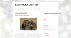 Desktop Screenshot of blackbeautysdailytips.blogspot.com