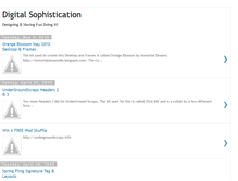 Tablet Screenshot of digitalsophistication.blogspot.com