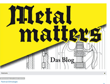 Tablet Screenshot of metal-matters-conference.blogspot.com