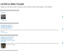 Tablet Screenshot of licenciaparafilmar.blogspot.com