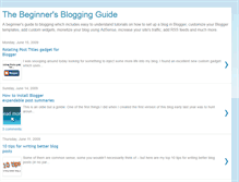 Tablet Screenshot of beginnersbloggingguide.blogspot.com