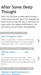 Mobile Screenshot of aftersomedeepthought.blogspot.com