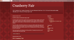 Desktop Screenshot of cranberryfair.blogspot.com