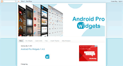 Desktop Screenshot of androidprowidgets.blogspot.com