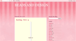 Desktop Screenshot of beadsanddesign.blogspot.com