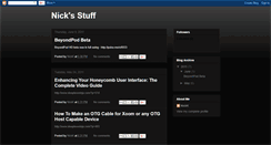 Desktop Screenshot of nickkstuff.blogspot.com