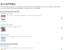 Tablet Screenshot of inanutshellenglish.blogspot.com