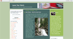 Desktop Screenshot of leaveyourwatch.blogspot.com