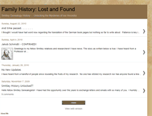 Tablet Screenshot of genealogylostandfound.blogspot.com