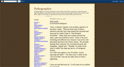 Desktop Screenshot of pathography.blogspot.com