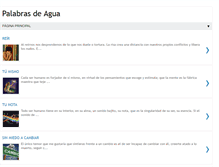 Tablet Screenshot of palabrasdeagua.blogspot.com