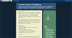 Desktop Screenshot of consumerclearinghouse.blogspot.com